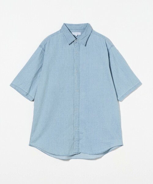 A DAY IN THE LIFE UNITED ARROWS(アデイインザライフユナイテッドアローズ)の「フェードデニム リラックス レギュラーカラー シャツ<A DAY IN THE LIFE>(シャツ/ブラウス・メンズ・ライトブルー/ブラック・M/L)」の2枚目の写真