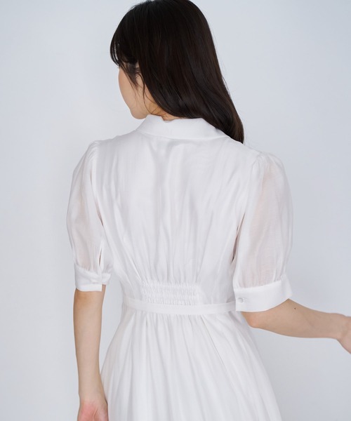 NOELA(ノエラ)の「シアーシャツワンピース(ワンピース・レディース・ライトグリーン/ネイビー/オフホワイト・M/S)」の15枚目の写真