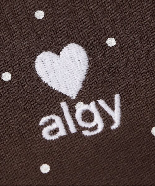 algy(アルジー)の「【puchily プチプラライン】レースドッキングドット半袖Tシャツ(Tシャツ/カットソー・キッズ・オフホワイト/ブラック/ブラウン・160/150/140/130/120)」の6枚目の写真