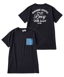 ROXY（ロキシー）の「ROXY キッズ MINI ROXY WITH HEART デニムポケットTシャツワンピース 【2026年夏モデル】（ワンピース）」