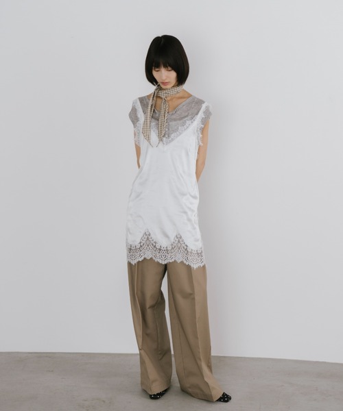 duei(デュイ)の「シアーヘンリールーズタンクトップ(Tシャツ/カットソー・レディース・ピンク/ブラック/ライトグレー・FREE)」の14枚目の写真