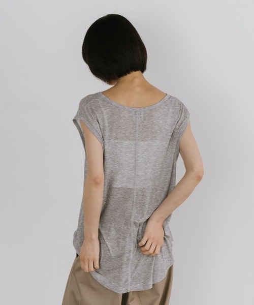 duei(デュイ)の「シアーヘンリールーズタンクトップ(Tシャツ/カットソー・レディース・ピンク/ブラック/ライトグレー・FREE)」の16枚目の写真