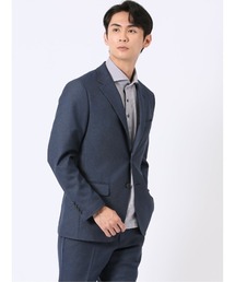 m.f.editorial（エムエフエディトリアル）の「【ストレッチ 吸水速乾 防シワ ウォッシャブル】m.f.エディトリアル メンズ アバントドライ スリム 2ボタン ジャケット デニム調(セットアップ可能)（スーツジャケット）」