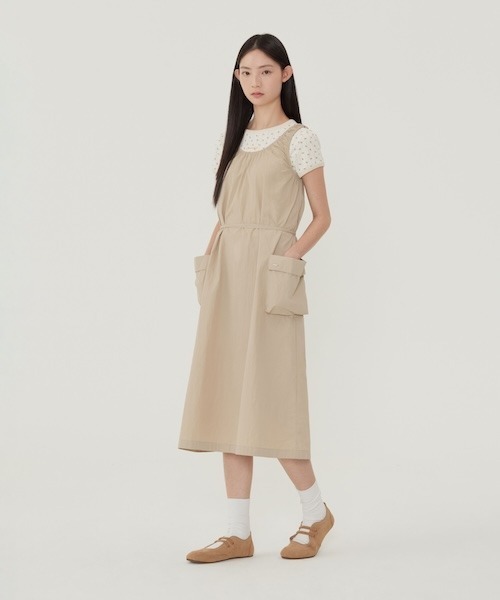 COVERNAT(カバーナット)の「WOMEN CROPPED EYELET T-SHIRT(Tシャツ/カットソー・レディース・杢グレー/クリーム・MEDIUM/SMALL)」の7枚目の写真
