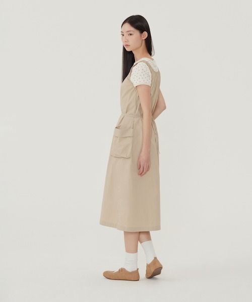 COVERNAT(カバーナット)の「WOMEN CROPPED EYELET T-SHIRT(Tシャツ/カットソー・レディース・杢グレー/クリーム・MEDIUM/SMALL)」の9枚目の写真