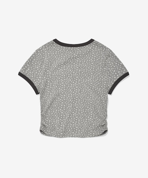 COVERNAT(カバーナット)の「WOMEN CROPPED EYELET T-SHIRT(Tシャツ/カットソー・レディース・杢グレー/クリーム・MEDIUM/SMALL)」の11枚目の写真