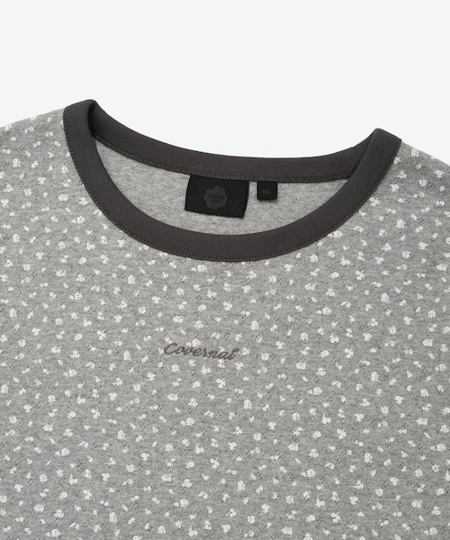 COVERNAT(カバーナット)の「WOMEN CROPPED EYELET T-SHIRT(Tシャツ/カットソー・レディース・杢グレー/クリーム・MEDIUM/SMALL)」の12枚目の写真