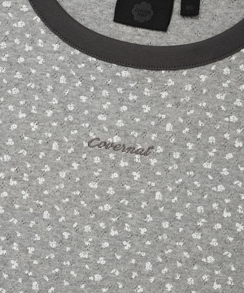 COVERNAT(カバーナット)の「WOMEN CROPPED EYELET T-SHIRT(Tシャツ/カットソー・レディース・杢グレー/クリーム・MEDIUM/SMALL)」の13枚目の写真