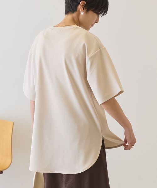 AMERICAN HOLIC（アメリカンホリック）の「【接触冷感】ジョーゼットプルオーバー【WEB限定カラー有り】（Tシャツ/カットソー・レディース・ライトベージュ/ブラック/オフホワイト/チャコールグレー/グレイッシュベージュ/ミント/ネイビー・L/M）」の17枚目の写真