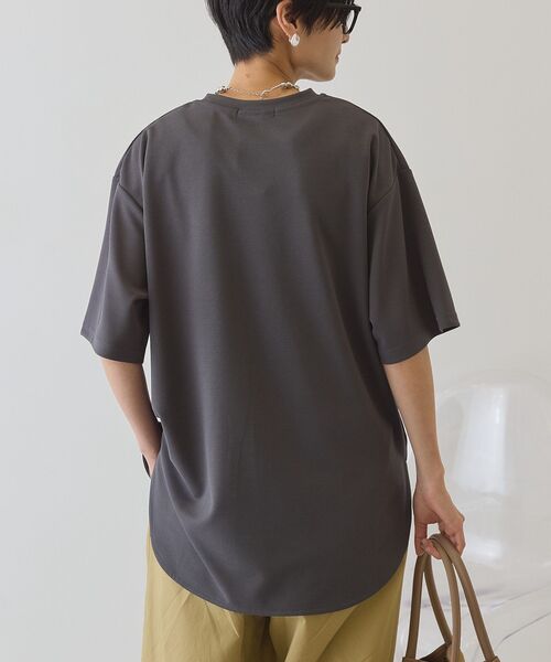 AMERICAN HOLIC（アメリカンホリック）の「【接触冷感】ジョーゼットプルオーバー【WEB限定カラー有り】（Tシャツ/カットソー・レディース・ライトベージュ/ブラック/オフホワイト/チャコールグレー/グレイッシュベージュ/ミント/ネイビー・L/M）」の22枚目の写真