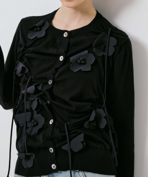 riv nobuhiko/リブノブヒコ】POPPY FLOWER CARDIGAN/ポピーフラワー