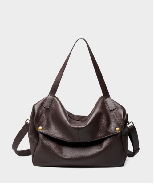 NiiNa(ニーナ)の「【 NiiNa / ニーナ 】高品質牛革2WAYソフトドレープショルダーバッグ(ショルダーバッグ・レディース・ダークブラウン/ブラック・FREE)」の18枚目の写真