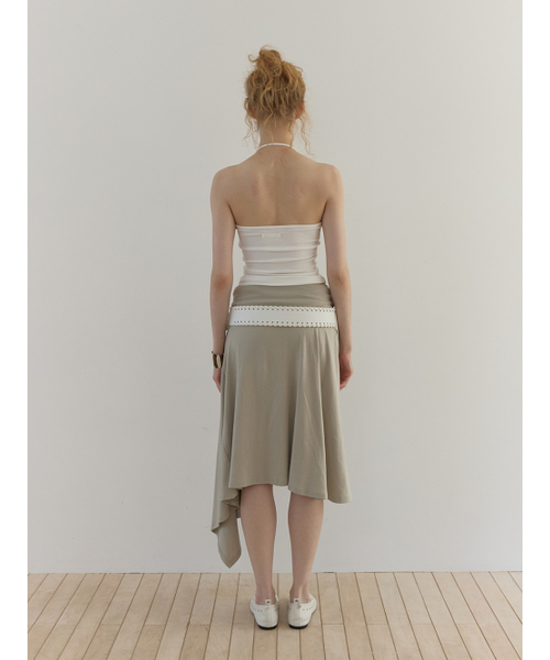 ASURA(アスラ)の「CURVE HALTER SLEEVELESS (IVORY)(Tシャツ/カットソー・レディース・その他・OS)」の3枚目の写真
