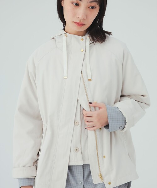 BEAMS HEART（ビームスハート）の「キルティングライナー付き モッズ コート（モッズコート・レディース・ブラック/ネイビー/ホワイト系その他5・FREE）」の7枚目の写真