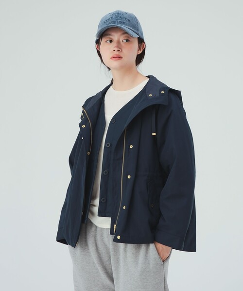 BEAMS HEART（ビームスハート）の「キルティングライナー付き モッズ コート（モッズコート・レディース・ブラック/ネイビー/ホワイト系その他5・FREE）」の12枚目の写真