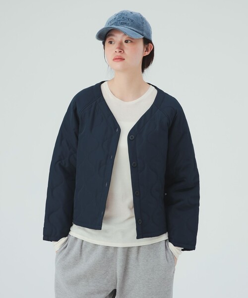 BEAMS HEART（ビームスハート）の「キルティングライナー付き モッズ コート（モッズコート・レディース・ブラック/ネイビー/ホワイト系その他5・FREE）」の14枚目の写真