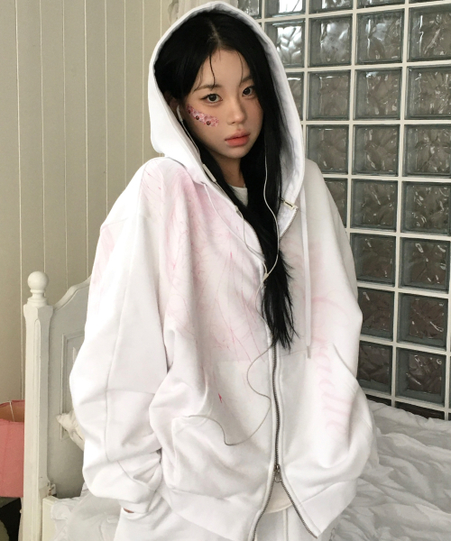 LUVISTRUE(ラヴイズトゥルー)の「SHUGO CHARA! HOOD ZIPUP(WHITE)(パーカー・レディース・その他・FREE)」の1枚目の写真