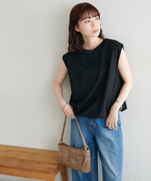 DISCOAT(ディスコート)の「【WEB限定】ライトポンチ裾バルーンフレンチプルオーバー(Tシャツ/カットソー・レディース・オフホワイト/モカ/ブラック・FREE)」の17枚目の写真