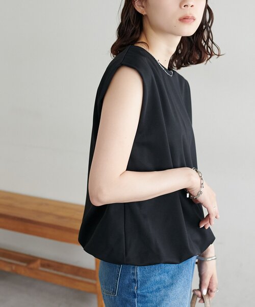 DISCOAT(ディスコート)の「【WEB限定】ライトポンチ裾バルーンフレンチプルオーバー(Tシャツ/カットソー・レディース・オフホワイト/モカ/ブラック・FREE)」の20枚目の写真
