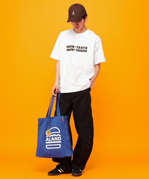 ALAND（エーランド）の「ALAND×MOM'S TOUCH／BIGロゴTシャツ（Tシャツ/カットソー・レディース・ホワイト/ブルー・MEDIUM/LARGE）」の15枚目の写真