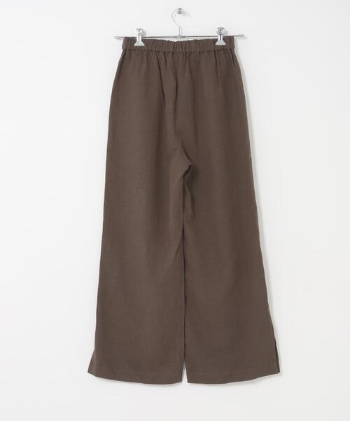 URBAN RESEARCH DOORS（アーバンリサーチドアーズ）の「『スタッフ企画』ラミー混スリットイージーパンツ（その他パンツ・レディース・ネイビー/ブラウン・MEDIUM/SMALL）」の18枚目の写真