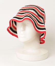 GANNI（ガニー）の「GANNI / ガニー：【レディース】Cotton Crochet Bucket Hat：A5794[ANN]（ニットキャップ/ビーニー）」