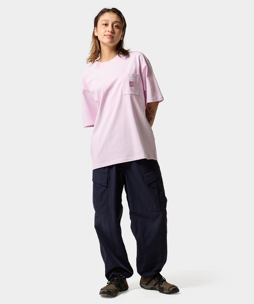 HUF(ハフ)の「BOX LOGO POCKET TEE(Tシャツ/カットソー・メンズ・ピンク/ブルー系その他/ホワイト/ブラック・S/M/L/XL/XS)」の9枚目の写真