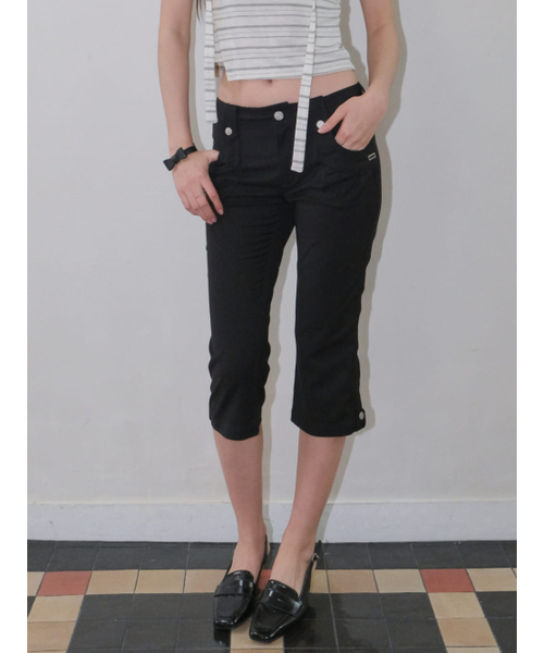 ORDINARY HOLIDAY（オーディナリー ホリデー）の「CAPRI PANTS [BLACK]（その他パンツ・レディース・その他・SMALL/MEDIUM）」の2枚目の写真