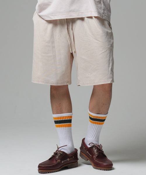 Beno（ビーノ）の「【SETUP】ヴィンテージライクTシャツｘショートパンツ（セットアップ・メンズ・ブラック/ホワイト・MEDIUM/LARGE）」の6枚目の写真