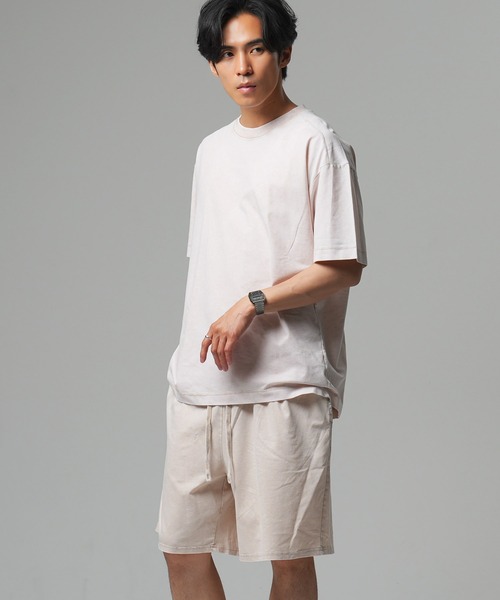 Beno（ビーノ）の「【SETUP】ヴィンテージライクTシャツｘショートパンツ（セットアップ・メンズ・ブラック/ホワイト・MEDIUM/LARGE）」の3枚目の写真
