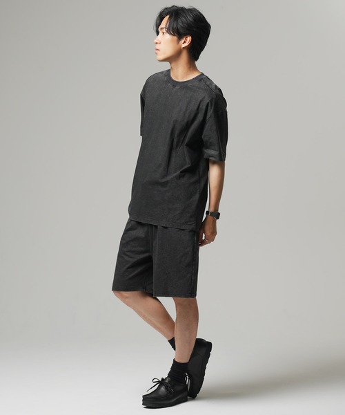 Beno（ビーノ）の「【SETUP】ヴィンテージライクTシャツｘショートパンツ（セットアップ・メンズ・ブラック/ホワイト・MEDIUM/LARGE）」の8枚目の写真