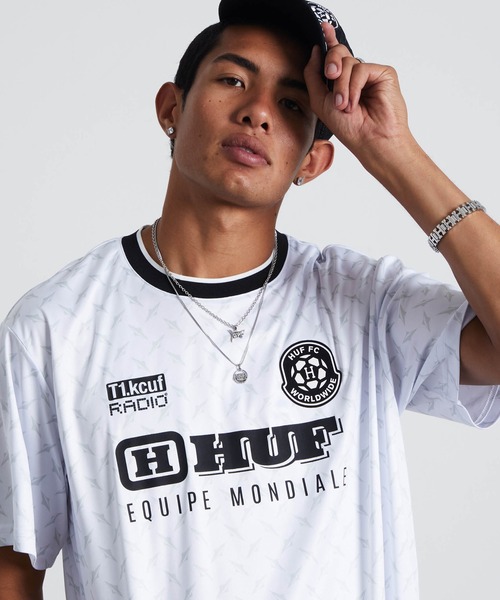 HUF(ハフ)の「EQUIPE MONDIALE JERSEY(ジャージ・メンズ・ホワイト・M/S/L)」の9枚目の写真