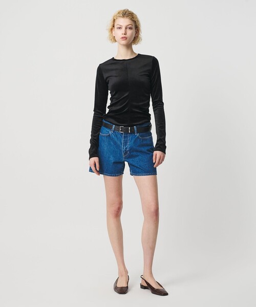 H BEAUTY&YOUTH UNITED ARROWS(エイチビューティーアンドユースユナイテッドアローズ)の「<H>ベロア タイト ロングスリーブ(Tシャツ/カットソー・レディース・ライトグレー/ブラック・FREE)」の17枚目の写真
