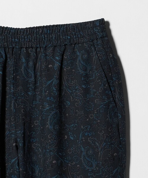 A DAY IN THE LIFE UNITED ARROWS(アデイインザライフユナイテッドアローズ)の「リネンライク バティック ワイド イージーパンツ<A DAY IN THE LIFE>(スラックス・メンズ・ダークグレー/ブラウン系/ネイビー・M/L)」の13枚目の写真