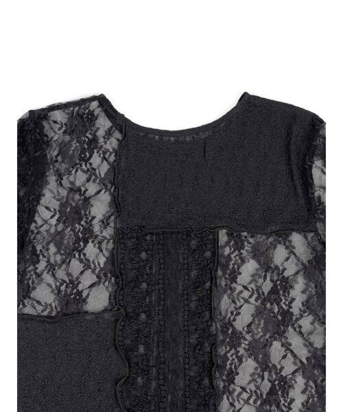 :ETHROF(イーサオブ)の「SHEER LACE DESIGN TOPS(Tシャツ/カットソー・レディース・ブラック/オフホワイト・FREE)」の19枚目の写真