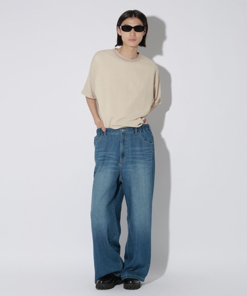 LAKOLE（ラコレ）の「カット楊柳T / 659682（Tシャツ/カットソー・メンズ・ブラック/グレー/アイボリー/バーガンディー・MEDIUM/LARGE）」の3枚目の写真