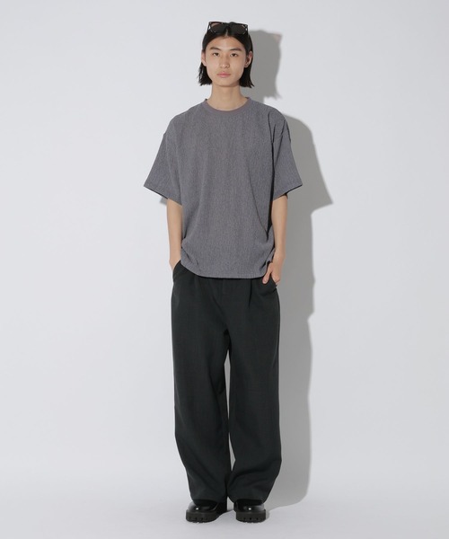 LAKOLE（ラコレ）の「カット楊柳T / 659682（Tシャツ/カットソー・メンズ・ブラック/グレー/アイボリー/バーガンディー・MEDIUM/LARGE）」の15枚目の写真