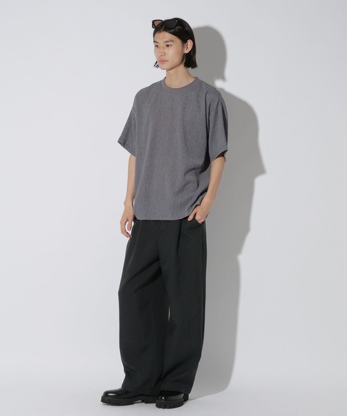 LAKOLE（ラコレ）の「カット楊柳T / 659682（Tシャツ/カットソー・メンズ・ブラック/グレー/アイボリー/バーガンディー・MEDIUM/LARGE）」の16枚目の写真