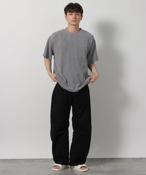 LAKOLE（ラコレ）の「カット楊柳T / 659682（Tシャツ/カットソー・メンズ・ブラック/グレー/アイボリー/バーガンディー・MEDIUM/LARGE）」の20枚目の写真