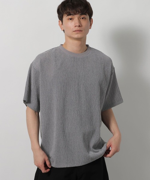 LAKOLE（ラコレ）の「カット楊柳T / 659682（Tシャツ/カットソー・メンズ・ブラック/グレー/アイボリー/バーガンディー・MEDIUM/LARGE）」の21枚目の写真