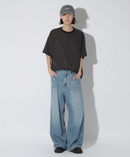 LAKOLE（ラコレ）の「カット楊柳T / 659682（Tシャツ/カットソー・メンズ・ブラック/グレー/アイボリー/バーガンディー・MEDIUM/LARGE）」の7枚目の写真
