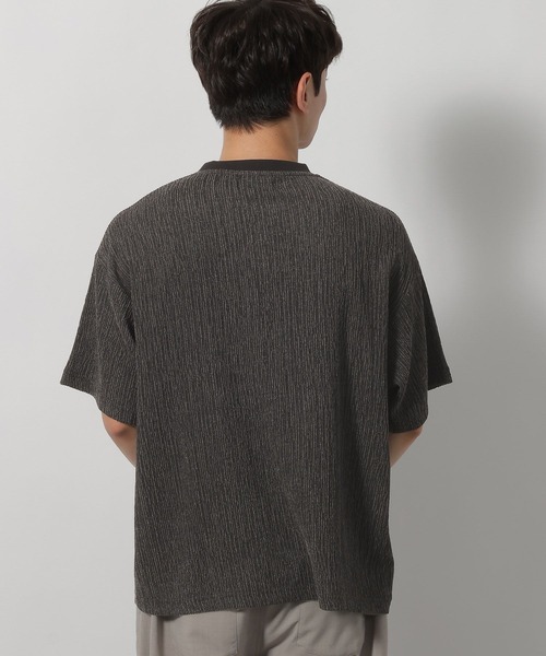 LAKOLE（ラコレ）の「カット楊柳T / 659682（Tシャツ/カットソー・メンズ・ブラック/グレー/アイボリー/バーガンディー・MEDIUM/LARGE）」の14枚目の写真
