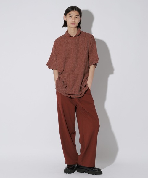 LAKOLE（ラコレ）の「カット楊柳T / 659682（Tシャツ/カットソー・メンズ・ブラック/グレー/アイボリー/バーガンディー・MEDIUM/LARGE）」の22枚目の写真