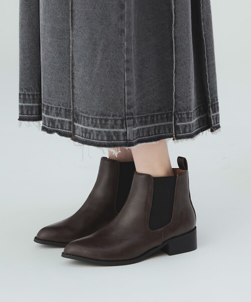 BEAMS HEART（ビームスハート）の「サイドゴア ブーツ（パンプス・レディース・ブラック/ブラウン・23.0cm/24.0cm/25.0cm）」の2枚目の写真