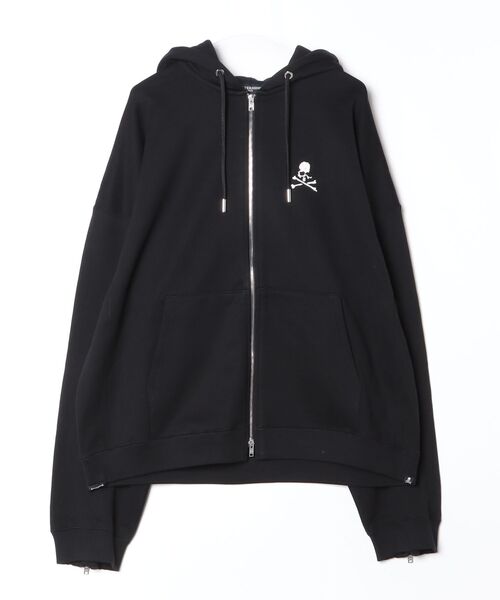 mastermind JAPAN(マスターマインド)の「BOXY GLASS BEADED ZIP UP HOODIE(パーカー・メンズ・ブラック・XL)」の1枚目の写真