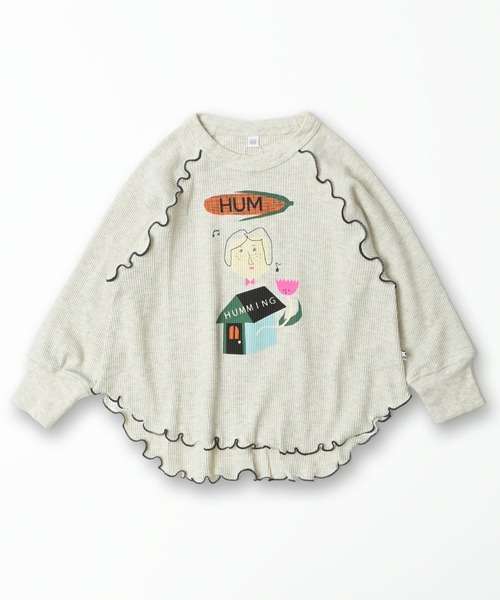 MARKEY'S(マーキーズ)の「ワッフルメローカットソー(Tシャツ/カットソー・キッズ・レッド/イエロー/杢グレー・80/90/100/110/120/130/140/150)」の2枚目の写真