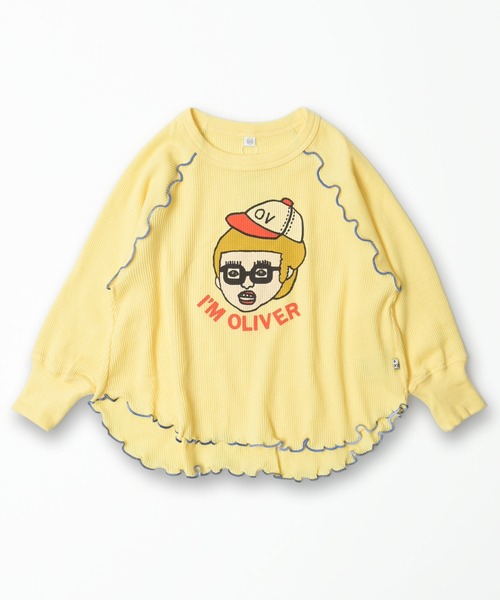 MARKEY'S(マーキーズ)の「ワッフルメローカットソー(Tシャツ/カットソー・キッズ・レッド/イエロー/杢グレー・80/90/100/110/120/130/140/150)」の5枚目の写真