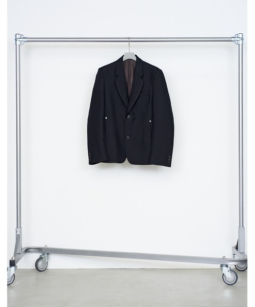 NVRFRGT（ネヴァーフォーゲット）の「SINGLE BREASTED 2B BLAZER/テーラードジャケット/本水牛釦/ショルダーパッド/NVRFRGT（テーラードジャケット・メンズ・ブラック/グレー・1/2）」の7枚目の写真