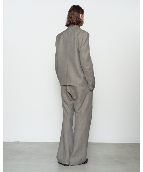 NVRFRGT（ネヴァーフォーゲット）の「SINGLE BREASTED 2B BLAZER/テーラードジャケット/本水牛釦/ショルダーパッド/NVRFRGT（テーラードジャケット・メンズ・ブラック/グレー・1/2）」の3枚目の写真
