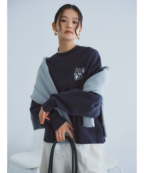 Mila Owen(ミラオーウェン)の「【WEB限定】レースヘムTシャツ(Tシャツ/カットソー・レディース・ホワイト/ライトブルー/ブラック・F)」の14枚目の写真